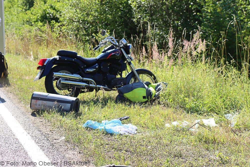 Motorradunfall Riedheim Weissingen 03072022