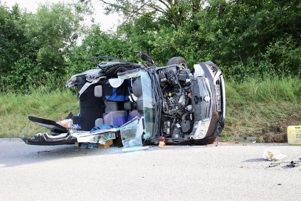 Unfall B12 Isny