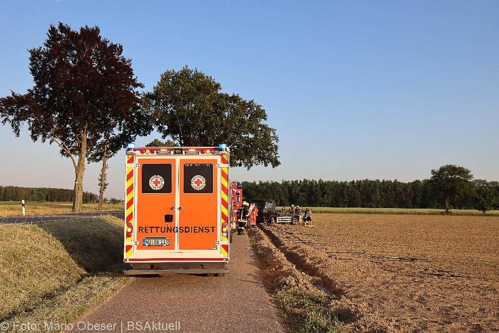Unfall Kleinlaster Großkötz Bubesheim 15062022
