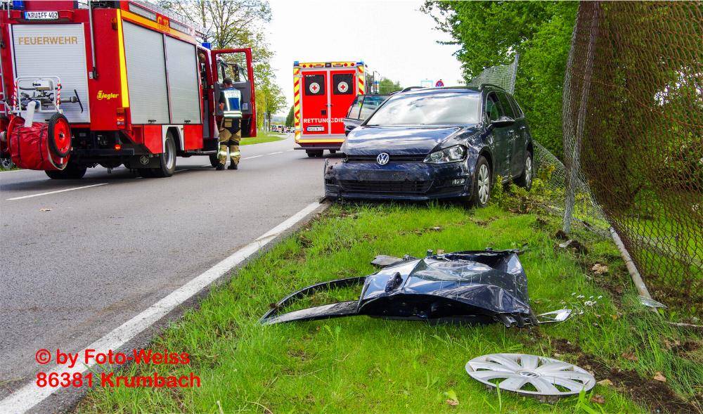 Unfall Krumbach am Freibad am 22.05.2021