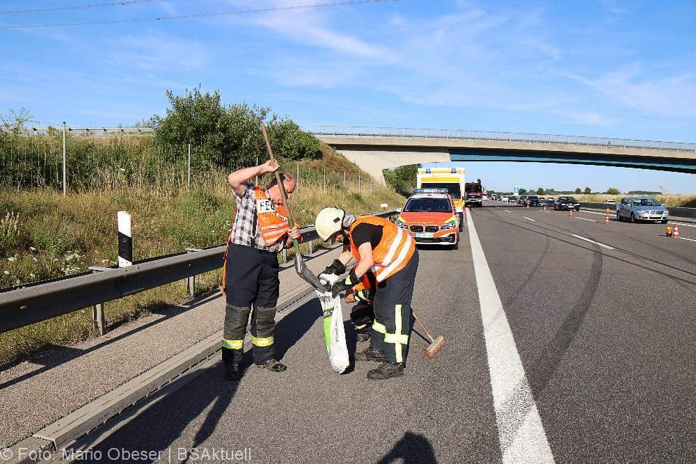 Unfall A8 Leipheim - Kreuz Elchingen 17072022