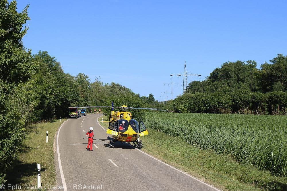 Motorradunfall Riedheim Weissingen 03072022
