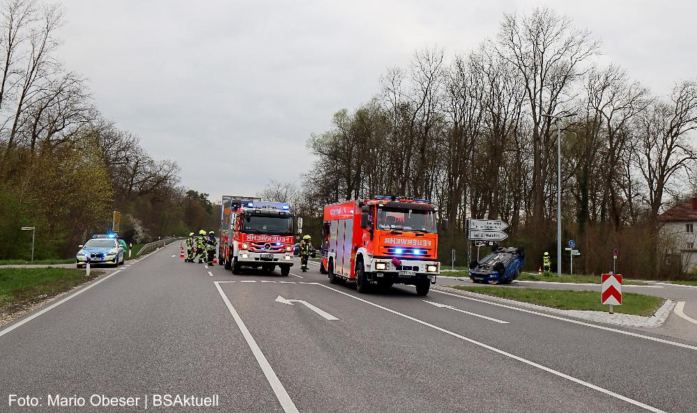 Unfall in Günzburg auf der B16