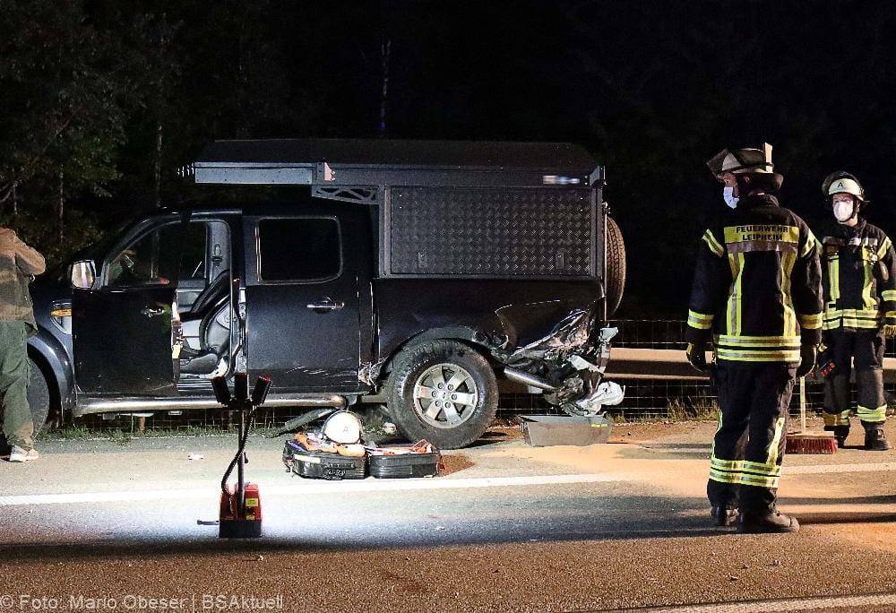 Auffahrunfall A8 Leipheim Guenzburg 23.05.2021