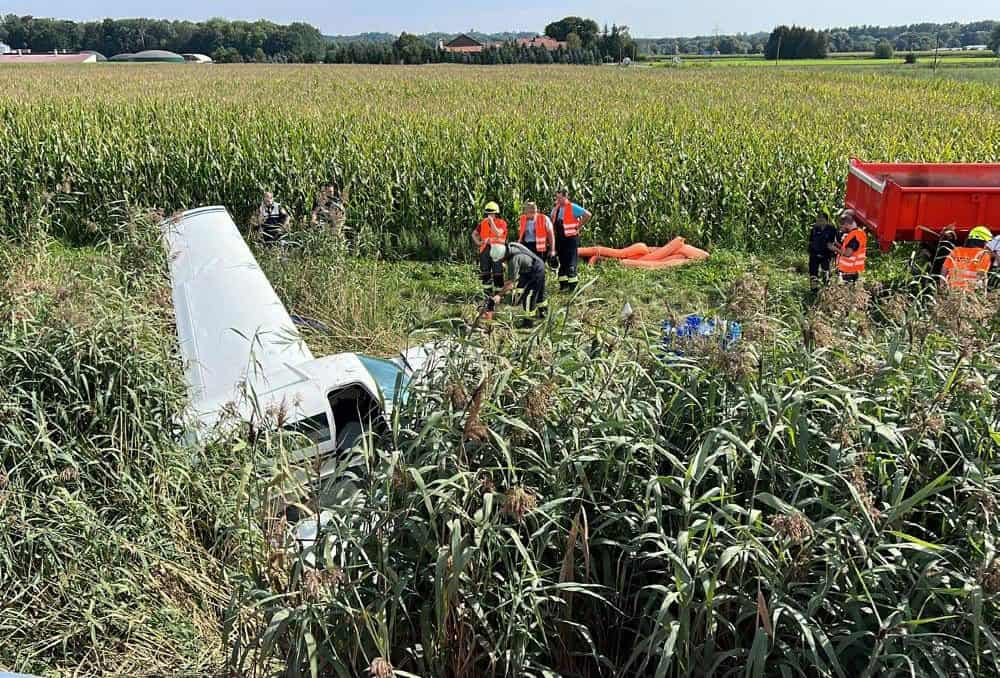 Unfall Flugplatz Günzburg 30082022