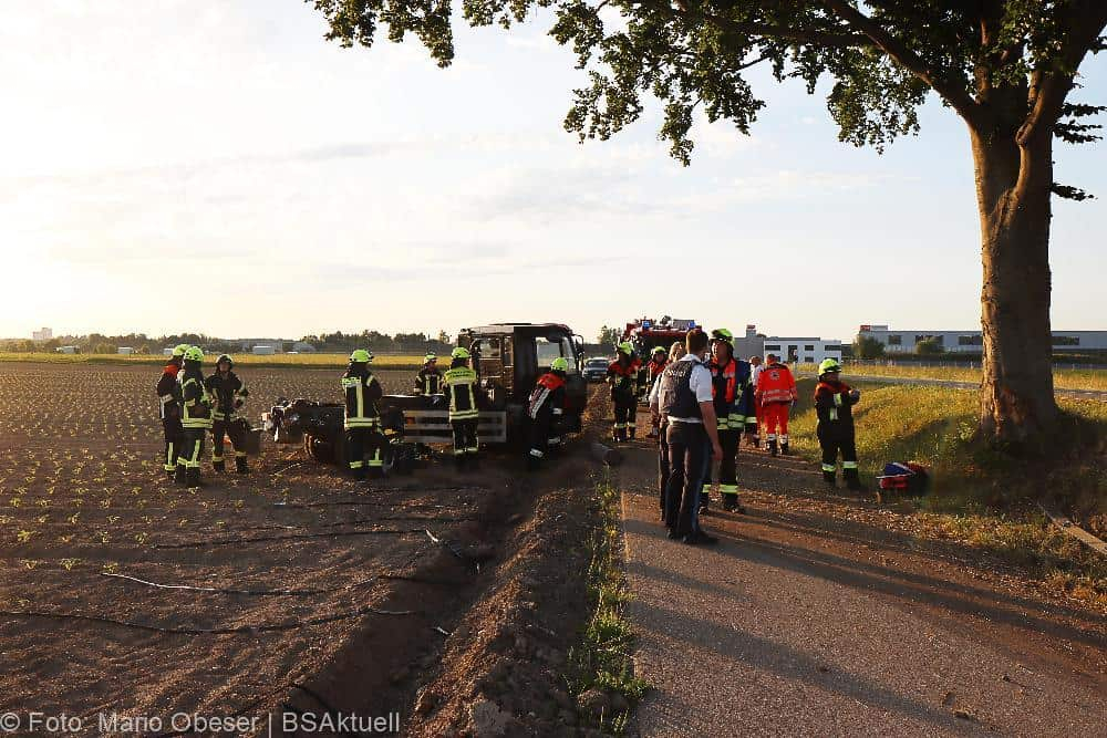 Unfall Kleinlaster Großkötz Bubesheim 15062022