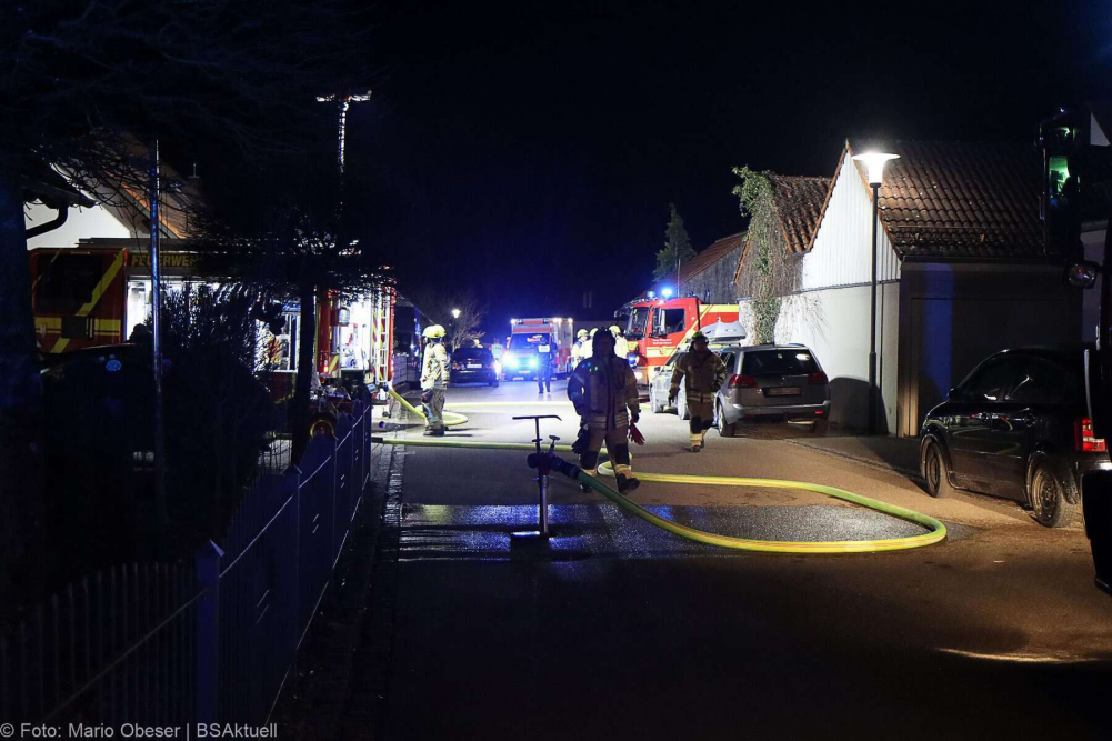 Brand im Keller eines Mehrfamilienhauses in Ichenhausen.