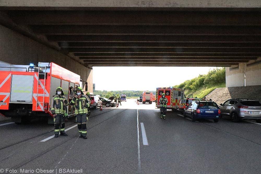 Unfall A8 Günzburg Richtung Stuttgart