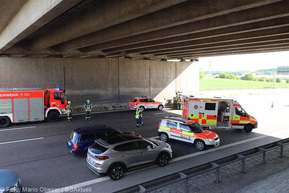 Unfall A8 Günzburg Richtung Stuttgart