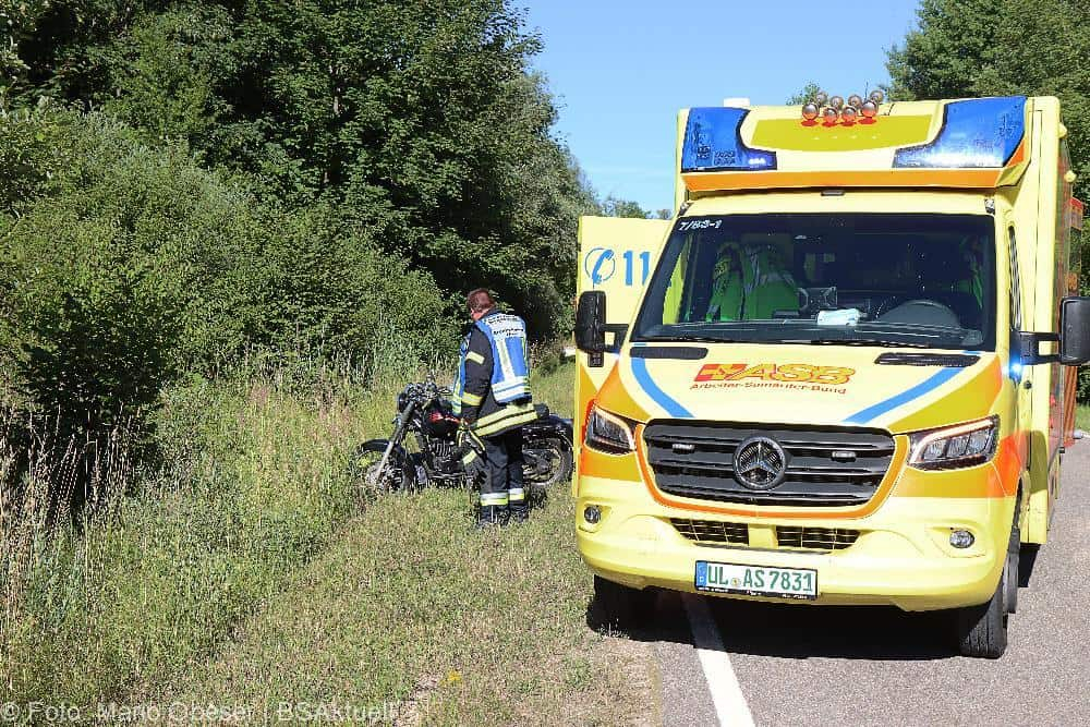 Motorradunfall Riedheim Weissingen 03072022
