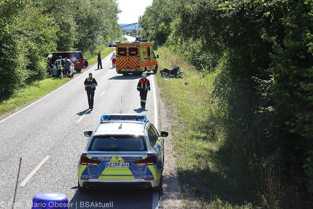 Motorradunfall Riedheim Weissingen 03072022