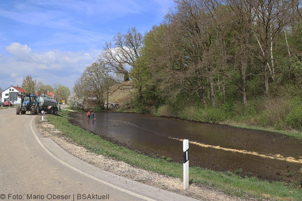 Gülle Biogasanlage Münsterhausen ausgetreten 15042022