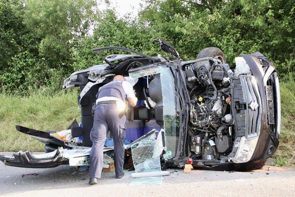 Unfall B12 Isny