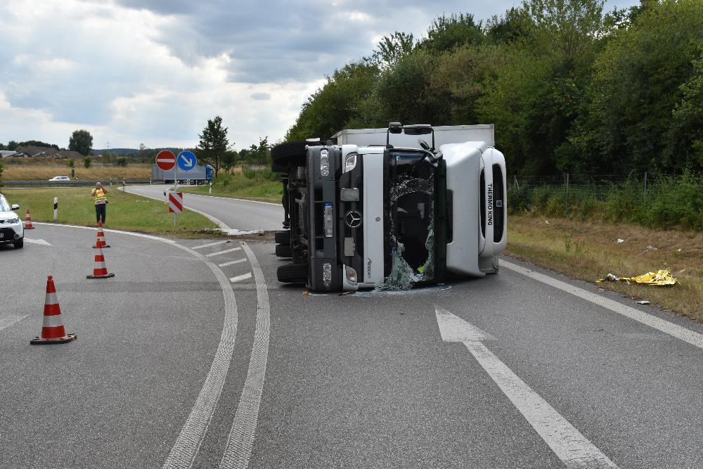 Lkw AS Bad Wörishofen kippt 27072022