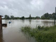 Hochwasser 2024 Ichenhausen Sportplatz 3