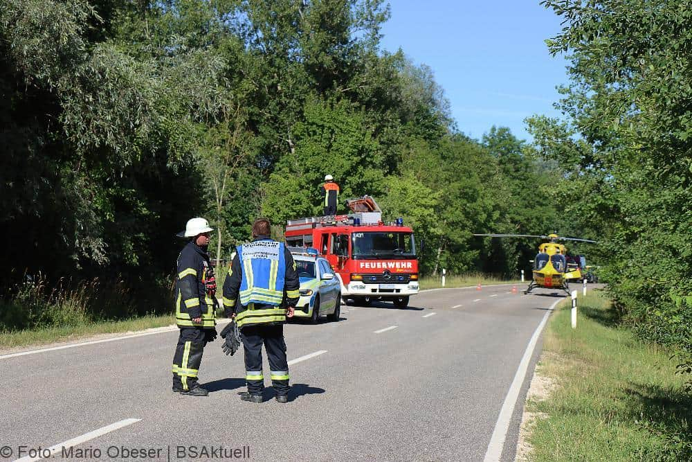 Motorradunfall Riedheim Weissingen 03072022