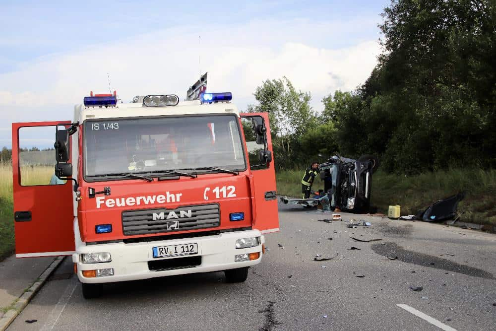 Unfall B12 Isny