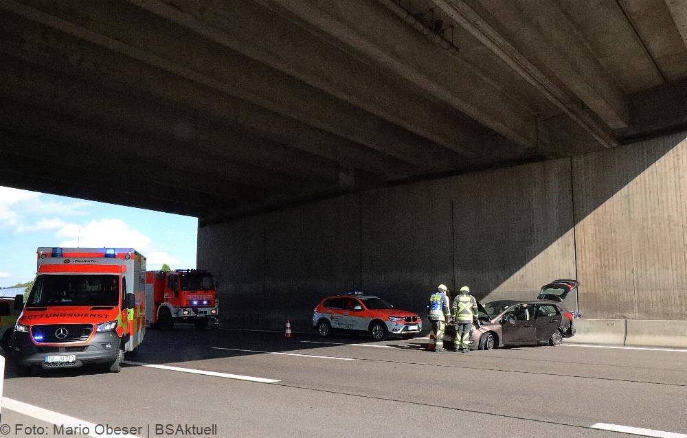 Unfall A8 Günzburg Richtung Stuttgart