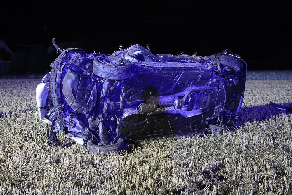 Unfall Günzburg Überschlag 20082022
