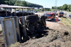 Muldenkipper kippt Gundremmingen 04082022 13
