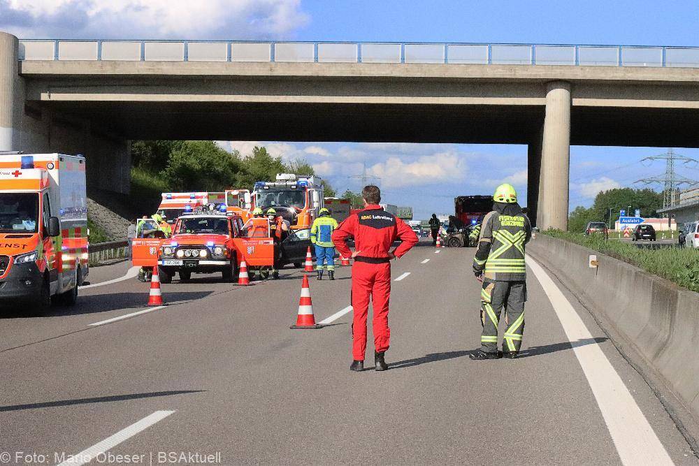 Unfall A8 Günzburg Richtung Stuttgart