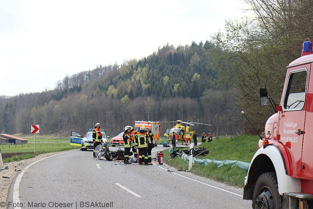 Unfall Motorrad Taxi Hagenried GZ25 15042022