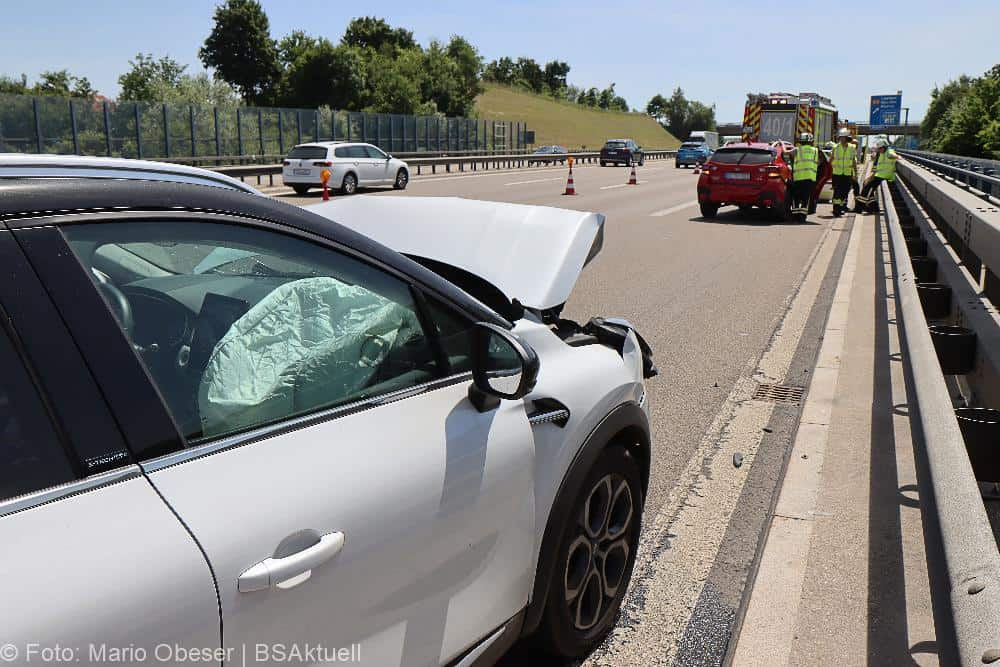 Unfall A8 bei Leipheim