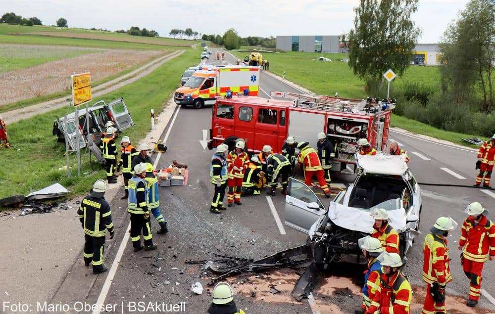 Unfall Ziemetshausen B300 06092022