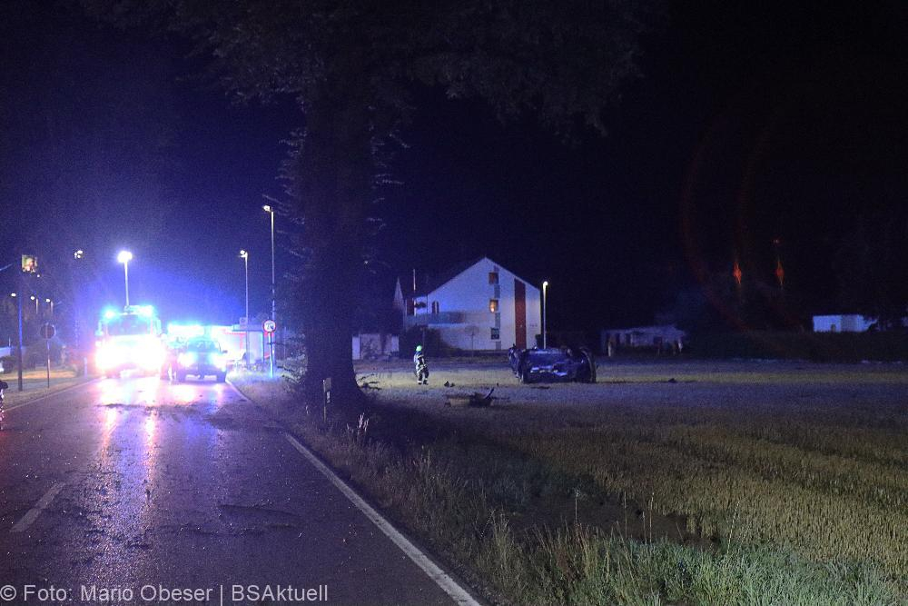 Unfall Günzburg Überschlag 20082022