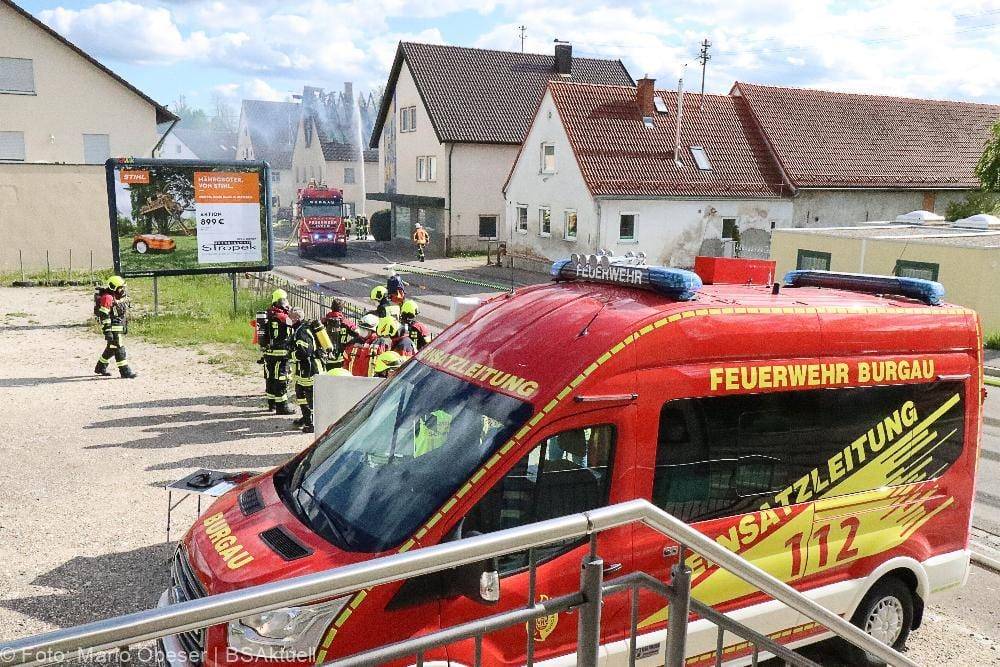 Brand eines Bauenhauses in Jettingen