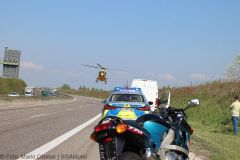 Unfall A8 Motorrad Transporter 09052022 19