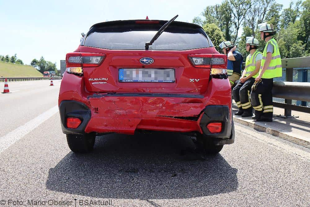 Unfall A8 bei Leipheim