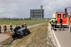 Unfall Scheppach Burgau Kreisverkehre 09042022 15