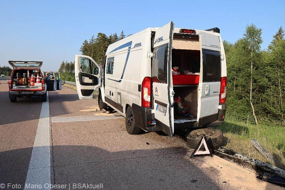 Unfal A8 Camper Unfall Zusmarshausen 19062022
