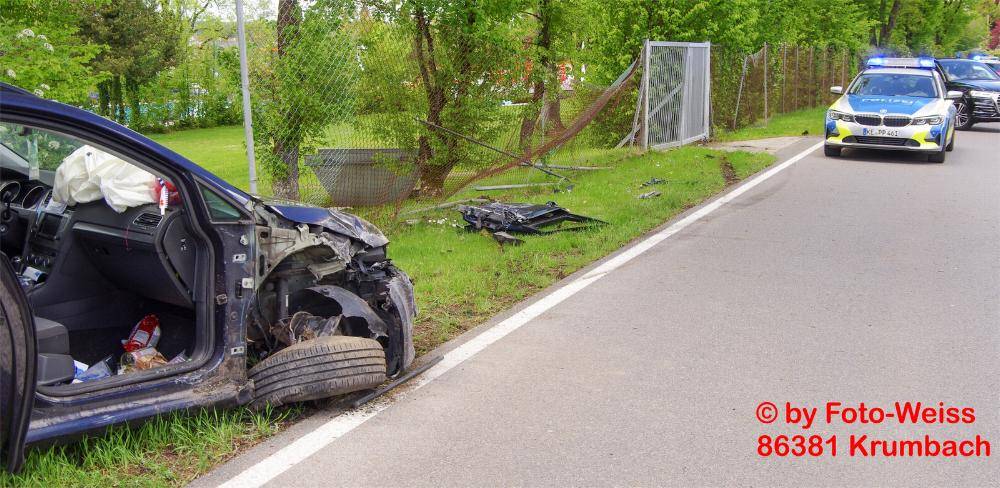Unfall Krumbach am Freibad am 22.05.2021