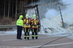 A8 Brand Lkw Zusmarshausen - Burgau 14022022 2