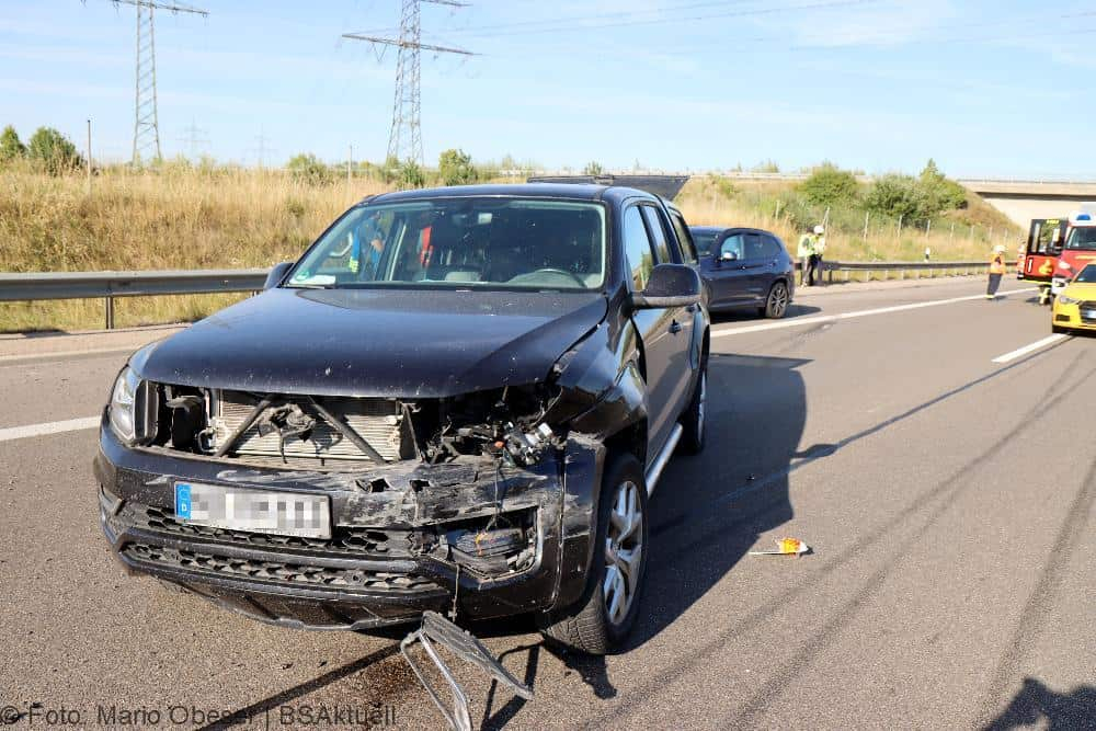 Unfall A8 Leipheim - Kreuz Elchingen 17072022
