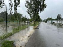 Hochwasser 2024 Ichenhausen Sportplatz 2