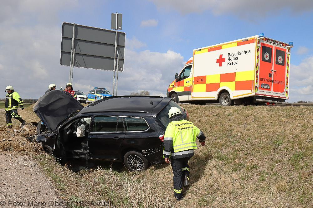 Unfall Scheppach Burgau Kreisverkehre