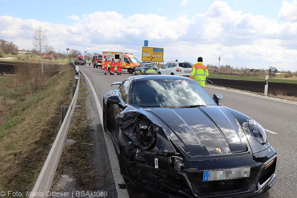 Unfall Scheppach Burgau Kreisverkehre