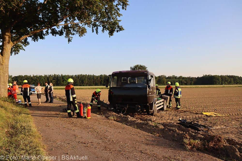Unfall Kleinlaster Großkötz Bubesheim 15062022