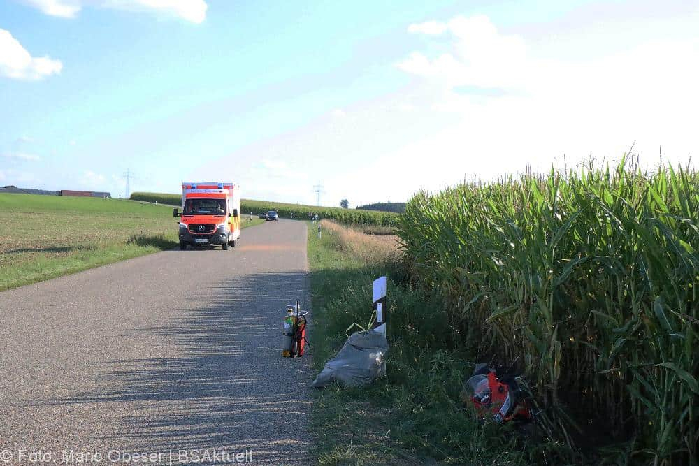 Unfall Motorrad Limbach - Ebersbach