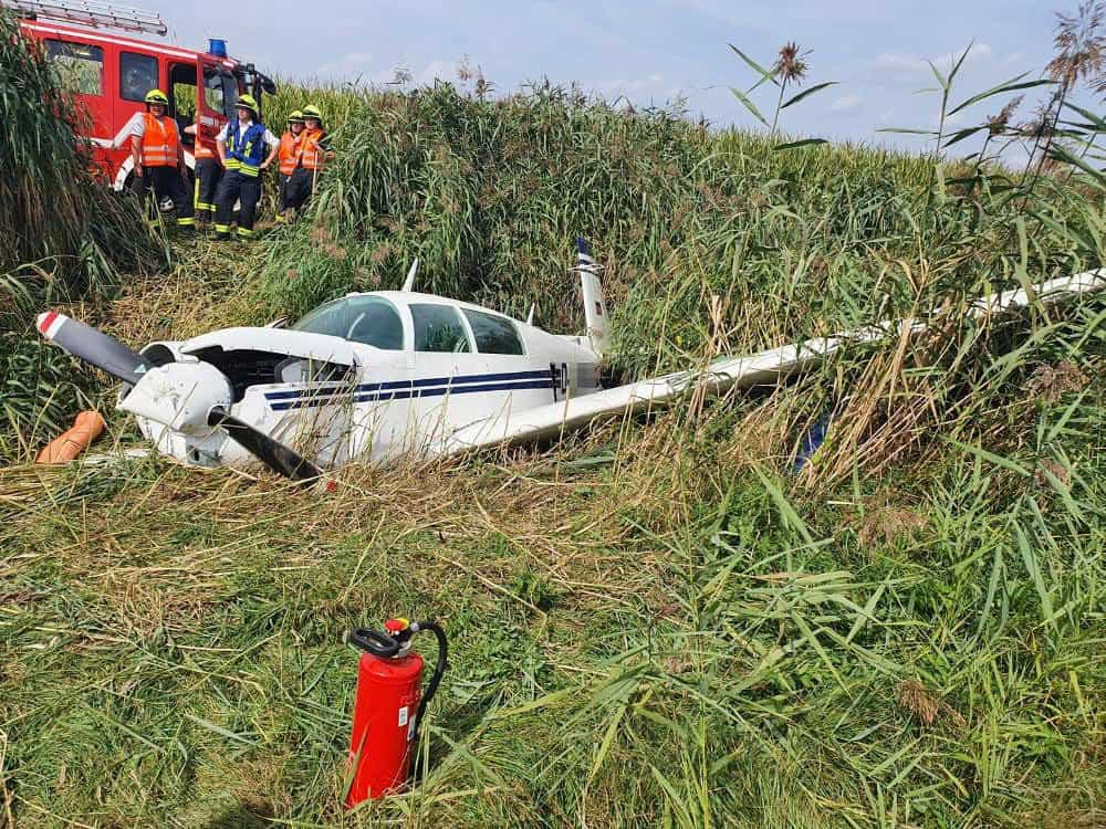 Unfall Flugplatz Günzburg 30082022