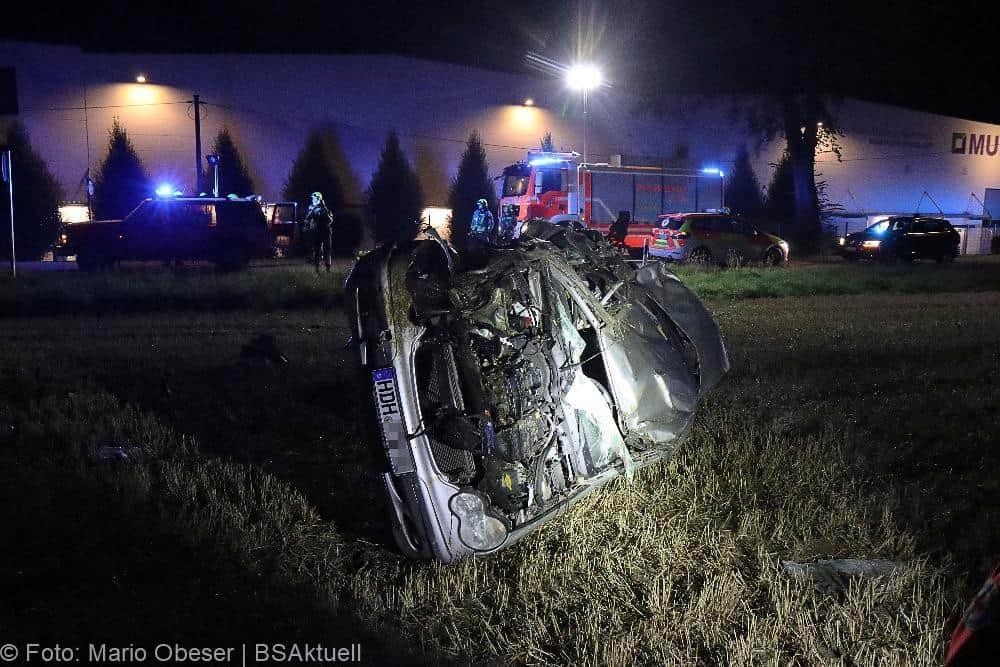 Unfall Günzburg Überschlag 20082022