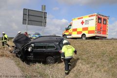 Unfall Scheppach Burgau Kreisverkehre 09042022 3