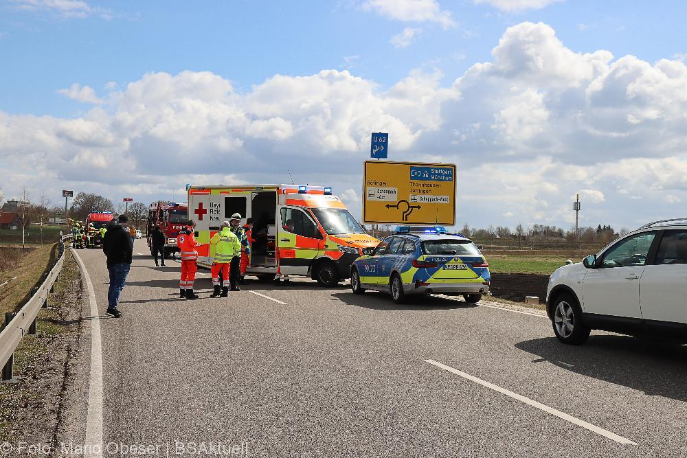 Unfall Scheppach Burgau Kreisverkehre