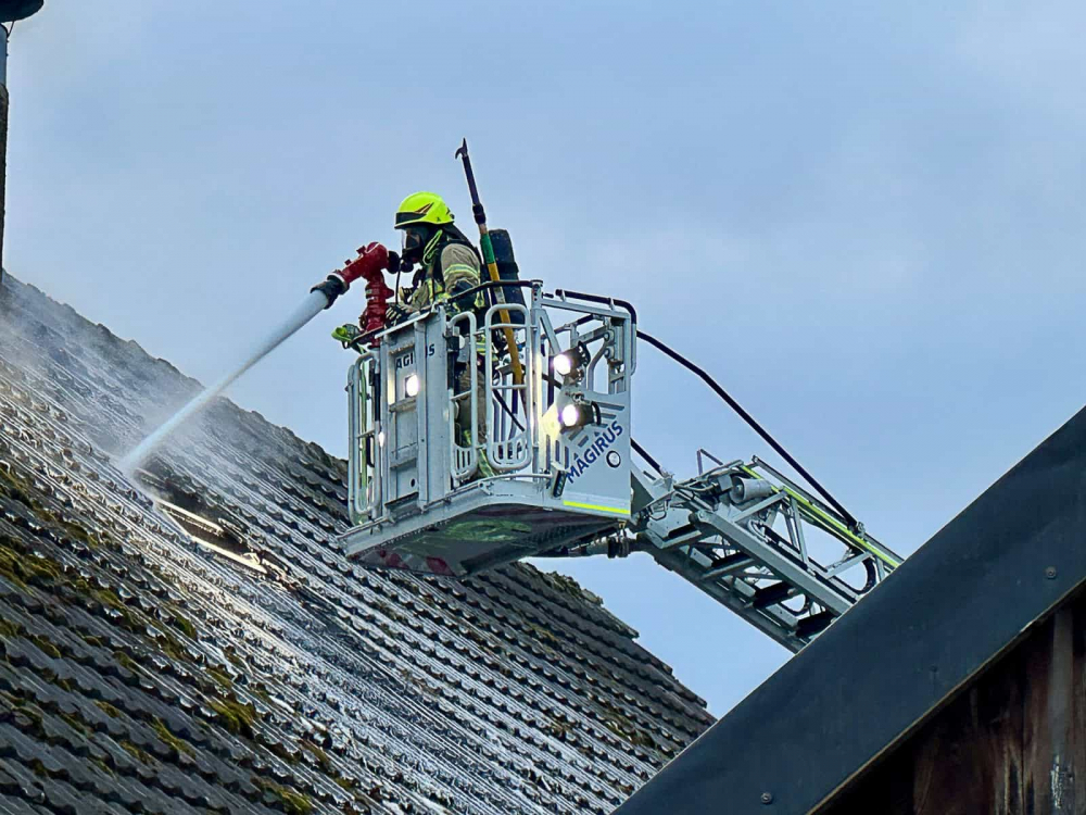Brand in Gebäuse in Wettenhausen am 07.03.2024