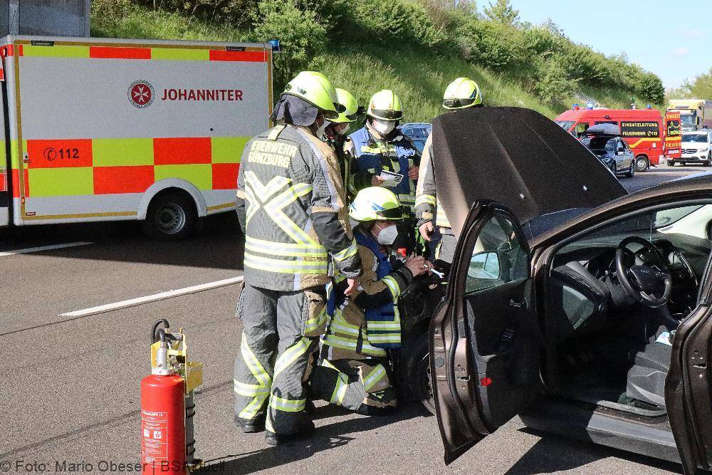 Unfall A8 Günzburg Richtung Stuttgart