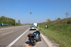 Unfall A8 Motorrad Transporter 09052022 21
