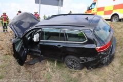 Unfall Scheppach Burgau Kreisverkehre 09042022 2